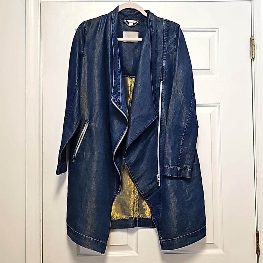 Soia & Kyo denim gold jacket